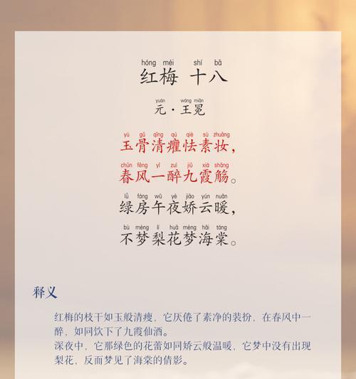 红梅的花语含义是什么？代表了什么？